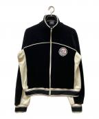 SAINT MICHAEL×LASTMANセントマイケル×ラストマン）の古着「VELOUR LM TRACK JACKET」｜ブラック