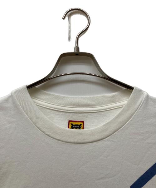 HUMAN MADE（ヒューマンメイド）HUMAN MADE (ヒューマンメイド) 25SS ハートロゴプリントtシャツ ホワイト×ブルー サイズ:2XLの古着・服飾アイテム