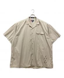 CHAPS RALPH LAUREN（チャップス ラルフローレン）の古着「刺繍デザイン オープンカラーシャツ」｜ベージュ