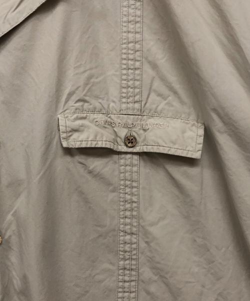 CHAPS RALPH LAUREN（チャップス ラルフローレン）CHAPS RALPH LAUREN (チャップス ラルフローレン) 刺繍デザイン オープンカラーシャツ ベージュ サイズ:3XLの古着・服飾アイテム