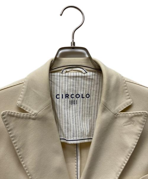 CIRCOLO 1901（チルコロ1901）Circolo 1901 (チルコロ1901) テーラードジャケット ベージュ サイズ:48の古着・服飾アイテム