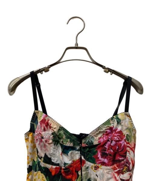 DOLCE & GABBANA（ドルチェ＆ガッバーナ）DOLCE & GABBANA (ドルチェ＆ガッバーナ) 大判花柄キャミドレスワンピース ピンク サイズ:36の古着・服飾アイテム
