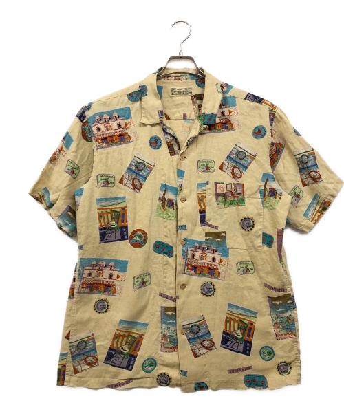 PAPAS（パパス）PAPAS (パパス) リネンシャツ ベージュ サイズ:Mの古着・服飾アイテム