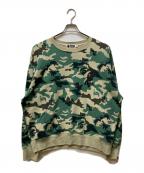 A BATHING APEア ベイシング エイプ）の古着「Woodland Camo Loose Fit Crewneck」｜グリーン