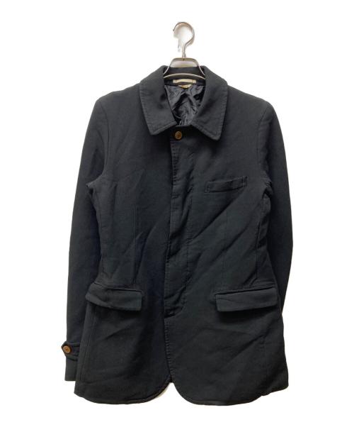 COMME des GARCONS HOMME PLUS（コムデギャルソンオムプリュス）COMME des GARCONS HOMME PLUS (コムデギャルソンオムプリュス) ポリ縮絨ジャケット ブラック サイズ:Lの古着・服飾アイテム