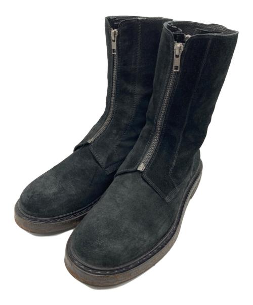 ANN DEMEULEMEESTER（アンドゥムルメステール）ANN DEMEULEMEESTER (アンドゥムルメステール) ジップアップブーツ ブラック サイズ:41の古着・服飾アイテム