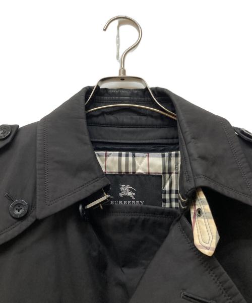 BURBERRY BLACK LABEL（バーバリーブラックレーベル）BURBERRY BLACK LABEL (バーバリーブラックレーベル) ノヴァチェック ライナー付トレンチコート ブラック サイズ:Mの古着・服飾アイテム
