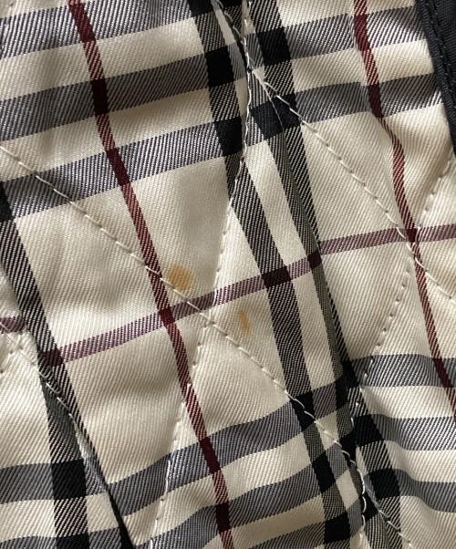 BURBERRY BLACK LABEL（バーバリーブラックレーベル）BURBERRY BLACK LABEL (バーバリーブラックレーベル) ノヴァチェック ライナー付トレンチコート ブラック サイズ:Mの古着・服飾アイテム