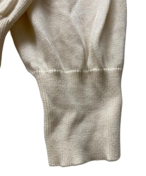 ALEXANDER McQUEEN（アレキサンダーマックイーン）ALEXANDER McQUEEN (アレキサンダーマックイーン) コットンシルク スカルニット アイボリー サイズ:Lの古着・服飾アイテム