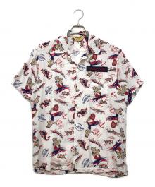 AVIREX（アヴィレックス）の古着「S/S ALOHA SH "MERMAID"」｜ホワイト