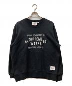WTAPS×SUPREMEダブルタップス×シュプリーム）の古着「Crewneck」｜ブラック