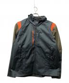 HARLEY-DAVIDSONハーレーダビッドソン）の古着「JUNCTION TRIPLE VENT SYSTEM 2.0 RIDING JACKET」｜ブラック×オレンジ