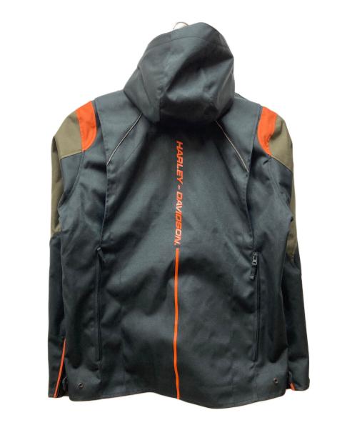 HARLEY-DAVIDSON（ハーレーダビッドソン）HARLEY-DAVIDSON (ハーレーダビッドソン) JUNCTION TRIPLE VENT SYSTEM 2.0 RIDING JACKET ブラック×オレンジ サイズ:ＸＬの古着・服飾アイテム