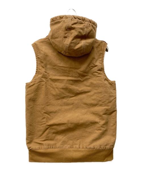 CarHartt（カーハート）CarHartt (カーハート) フーデッドアクティブベスト ブラウン サイズ:Mの古着・服飾アイテム