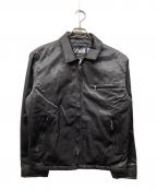 Schottショット）の古着「ナイロンシングルライダースジャケット」｜ブラック