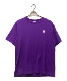 A BATHING APE（アベイシングエイプ）の古着「CROSSBONE ONE POINT TEE」｜パープル