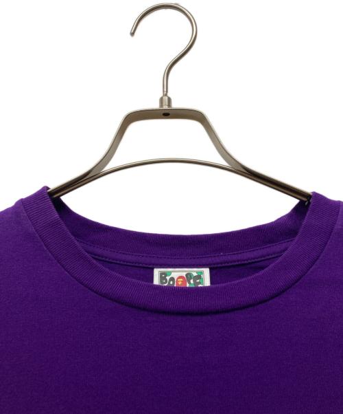 A BATHING APE（アベイシングエイプ）A BATHING APE (アベイシングエイプ) CROSSBONE ONE POINT TEE パープル サイズ:Lの古着・服飾アイテム