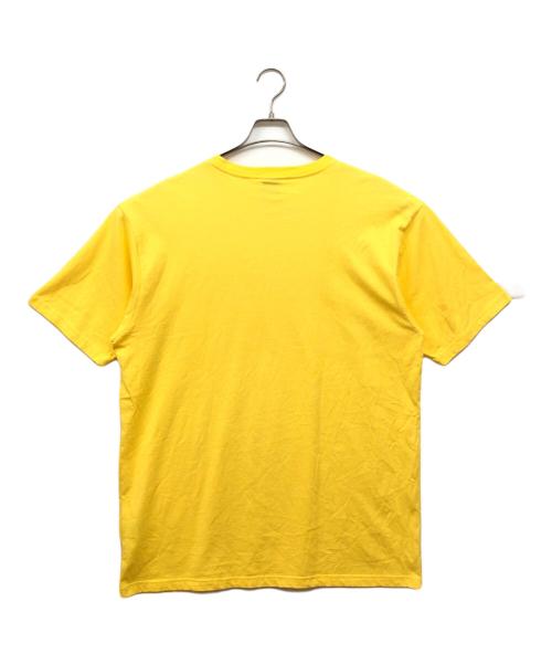 stussy（ステューシー）stussy (ステューシー) クラシックロゴ刺繍ポケットTシャツ イエロー サイズ:XLの古着・服飾アイテム