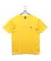 stussy（ステューシー）の古着「クラシックロゴ刺繍ポケットTシャツ」｜イエロー