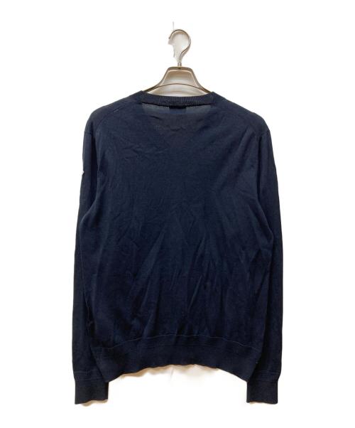 MONCLER（モンクレール）MONCLER (モンクレール) MAGLIA TRICOT SCOLLO A V ネイビー サイズ:Mの古着・服飾アイテム