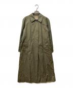 Burberry'sバーバリー）の古着「玉虫色 ステンカラーコート」｜カーキ