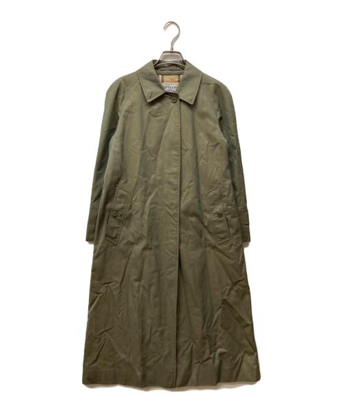 Burberry's（バーバリー）Burberry's (バーバリーズ) 玉虫色 ステンカラーコート カーキ サイズ:9AB2の古着・服飾アイテム