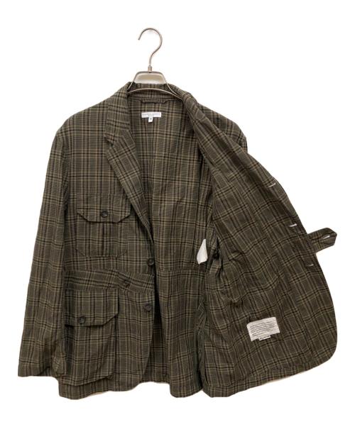 Engineered Garments（エンジニアドガーメンツ）Engineered Garments (エンジニアードガーメンツ) Folk Jacket-Cotton Madras Check グリーン サイズ:Mの古着・服飾アイテム