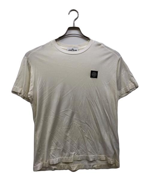 STONE ISLAND（ストーンアイランド）STONE ISLAND (ストーンアイランド) クルーネックTシャツ ホワイト サイズ:表記無しの古着・服飾アイテム
