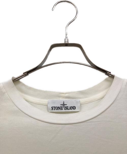 STONE ISLAND（ストーンアイランド）STONE ISLAND (ストーンアイランド) クルーネックTシャツ ホワイト サイズ:表記無しの古着・服飾アイテム