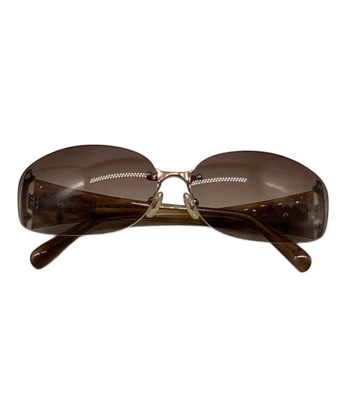 PRADA（プラダ）PRADA (プラダ) サイドロゴリムレスサングラス ブラウン サイズ:63□14 135の古着・服飾アイテム