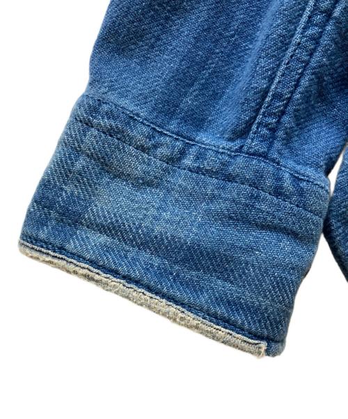 POLO RALPH LAUREN（ポロ・ラルフローレン）POLO RALPH LAUREN (ポロ・ラルフローレン) パッチワークインディゴ刺し子シャツ ブルー サイズ:Sの古着・服飾アイテム