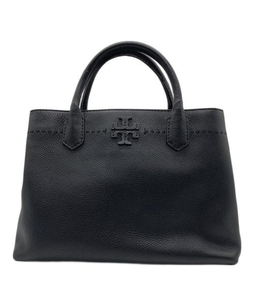 TORY BURCH（トリーバーチ）TORY BURCH (トリーバーチ) McGraw レザー2WAYバッグ ブラックの古着・服飾アイテム