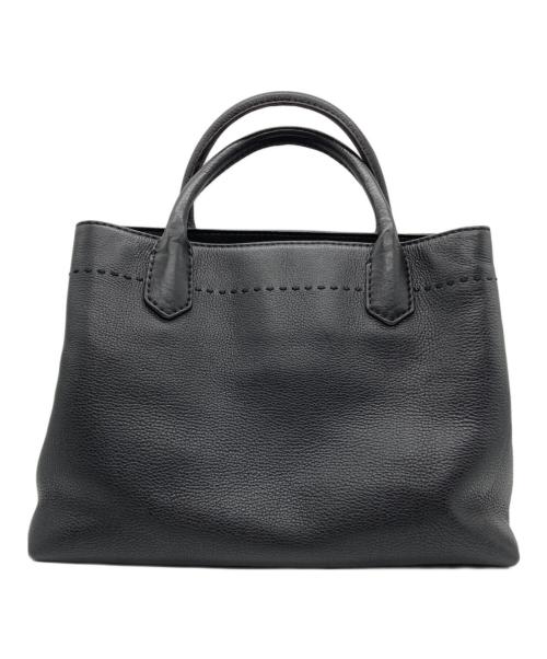 TORY BURCH（トリーバーチ）TORY BURCH (トリーバーチ) McGraw レザー2WAYバッグ ブラックの古着・服飾アイテム