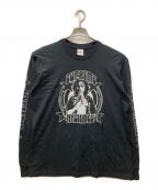 SUPREME×Hysteric Glamourシュプリーム×ヒステリックグラマー）の古着「21SS Hysteric Glamour LS TEE」｜ブラック×シルバー