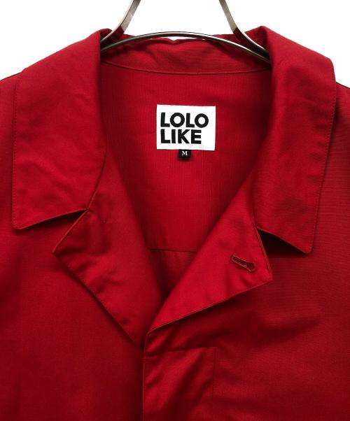 lololike（ロロライク）lololike (ロロライク) ステンカラーコート レッド サイズ:Mの古着・服飾アイテム