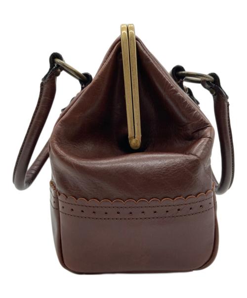 ANNA SUI（アナスイ）ANNA SUI (アナスイ) バタフライモチーフがま口ハンドバッグ ブラウンの古着・服飾アイテム