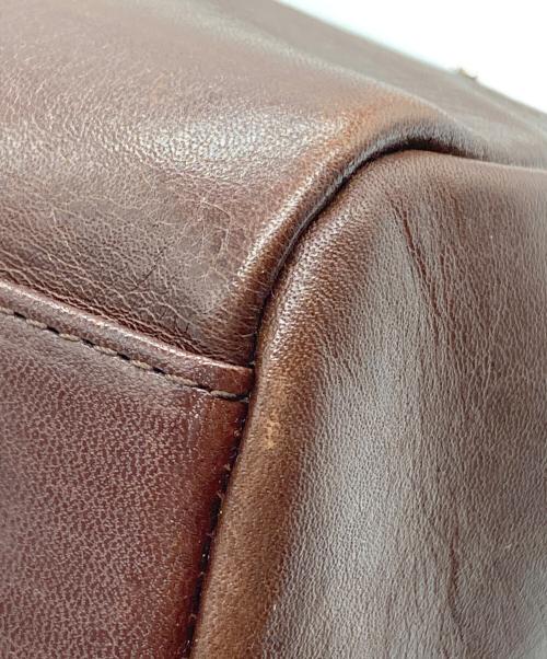 ANNA SUI（アナスイ）ANNA SUI (アナスイ) バタフライモチーフがま口ハンドバッグ ブラウンの古着・服飾アイテム