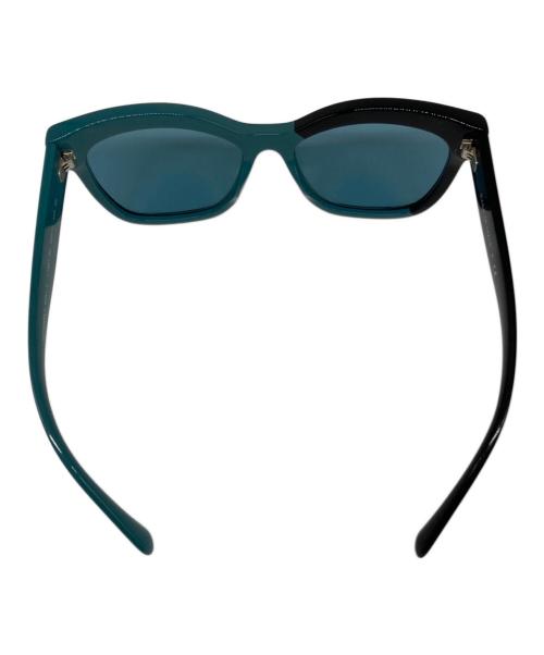 CHANEL（シャネル）CHANEL (シャネル) バイカラーサングラス ブルー×ブラック サイズ:55□17-140の古着・服飾アイテム