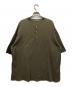 AURALEE（オーラリー）の古着「HIGH GAUGE PIQUE DOUBLE CLOTH HENLEY NECK」｜カーキ
