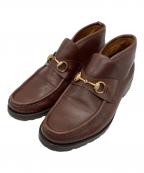 GUCCIグッチ）の古着「ホースビット チャッカーブーツ」｜ブラウン