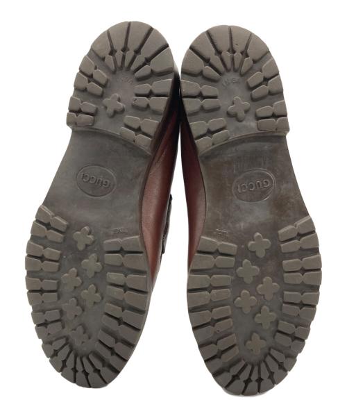 GUCCI（グッチ）GUCCI (グッチ) ホースビット チャッカーブーツ ブラウン サイズ:42 1/2の古着・服飾アイテム