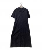 MACKINTOSH PHILOSOPHY GREY LABELマッキントッシュ フィロソフィー グレーレーベル）の古着「コットンボイルベルテッドワンピース」｜ネイビー
