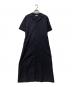 MACKINTOSH PHILOSOPHY GREY LABEL（マッキントッシュ フィロソフィー グレーレーベル）の古着「コットンボイルベルテッドワンピース」｜ネイビー