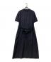 MACKINTOSH PHILOSOPHY GREY LABEL (マッキントッシュ フィロソフィー グレーレーベル) コットンボイルベルテッドワンピース ネイビー サイズ:２：8000円
