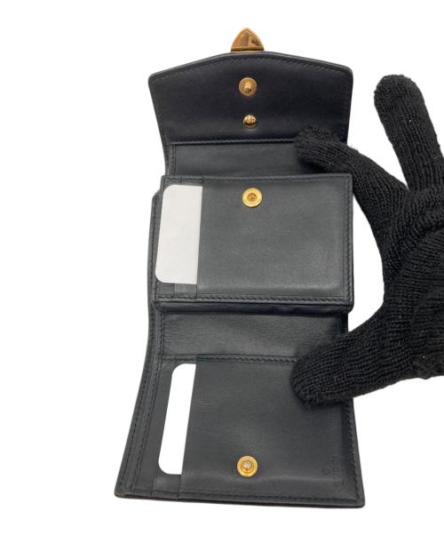 GUCCI（グッチ）GUCCI (グッチ) シルヴィ コンパクトウォレット ブラックの古着・服飾アイテム