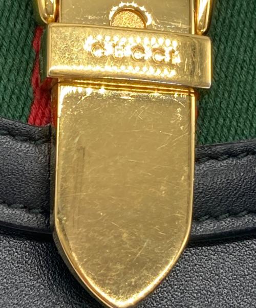 GUCCI（グッチ）GUCCI (グッチ) シルヴィ コンパクトウォレット ブラックの古着・服飾アイテム