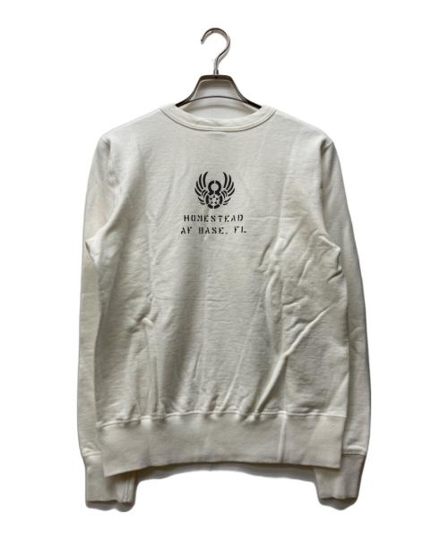 BUZZ RICKSON'S（バズリクソンズ）Buzz Rickson's (バズリクソンズ) セットイン クルーネック スウェットシャツ ホワイト サイズ:Mの古着・服飾アイテム