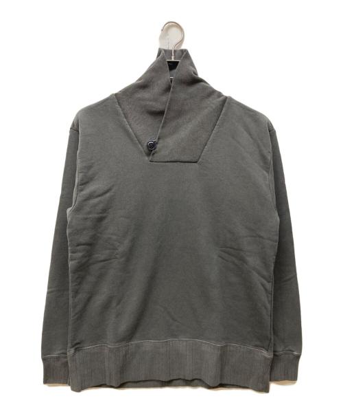 NIGEL CABOURN（ナイジェルケーボン）NIGEL CABOURN (ナイジェルケーボン) SHAWL COLLAR SWEAT SH -PIGMENT ブラウン サイズ:48 未使用品の古着・服飾アイテム