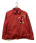JohnUNDERCOVER（ジョンアンダーカバー）の古着「SNAKEROSE コーチジャケット」｜レッド