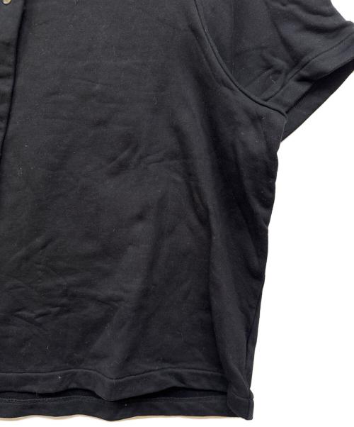 JIL SANDER（ジルサンダー）JIL SANDER (ジルサンダー) アシンメトリーボタン ショートスリーブスウェット ブラック サイズ:XSの古着・服飾アイテム